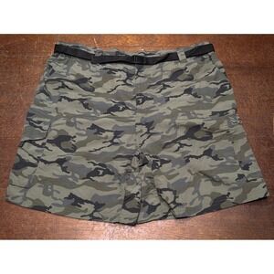 Northwest Territory Tiger Stripes Camo Cargo Shorts XL Belt Army Military